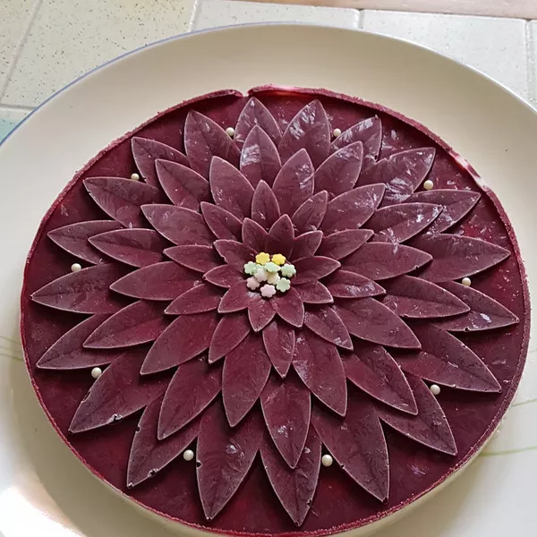 Pannacotta vanille cassis