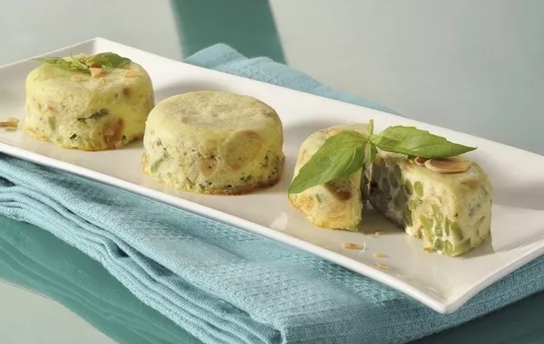 Clafoutis aux amandes et haricots verts