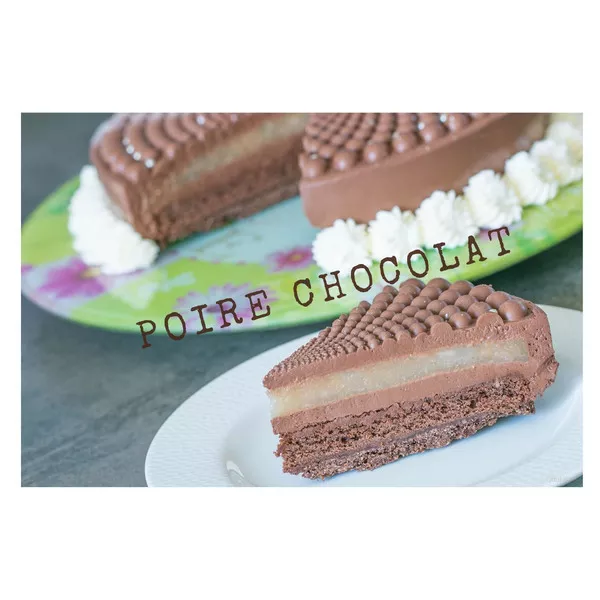 Entremets poire chocolat