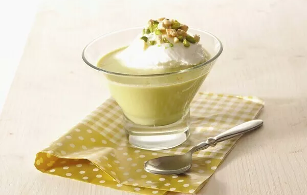 Ile flottante nougat pistache