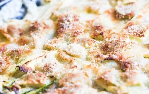 Gratin de ravioles du Dauphiné à la courgette
