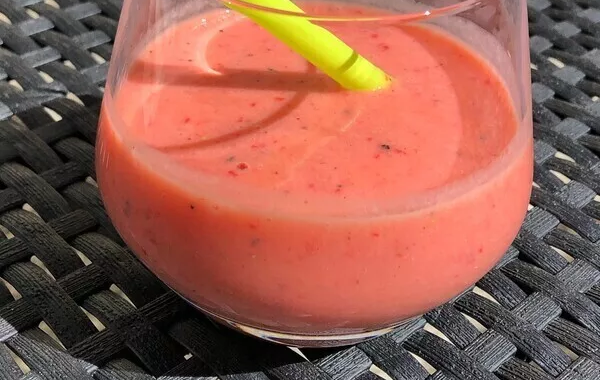 Smoothie fraises passion banane