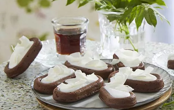 Savarins au chocolat à la crème de coco