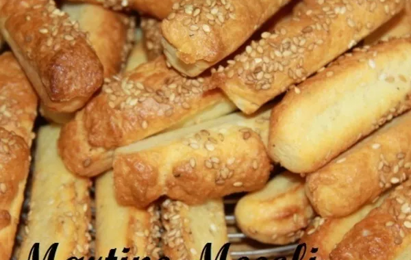 Fingers salés aux graines de sésame et leur sauce au Gorgonzola