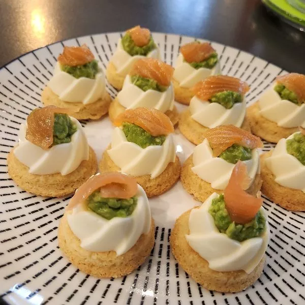 Bouchées guacamole saumon