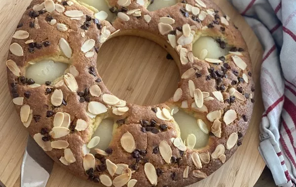 Couronne moelleux aux poires