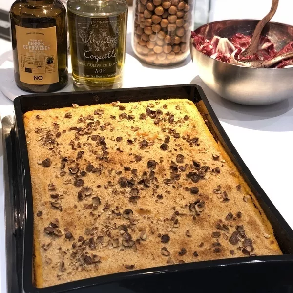 Hachis parmentier de potimarron et lentilles vertes