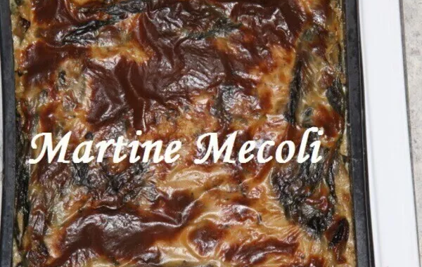 Gratin de blettes, feuilles et côtes