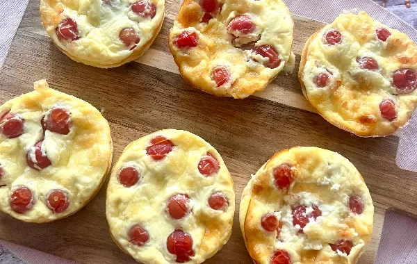 Clafoutis tomates cerises et mozzarella