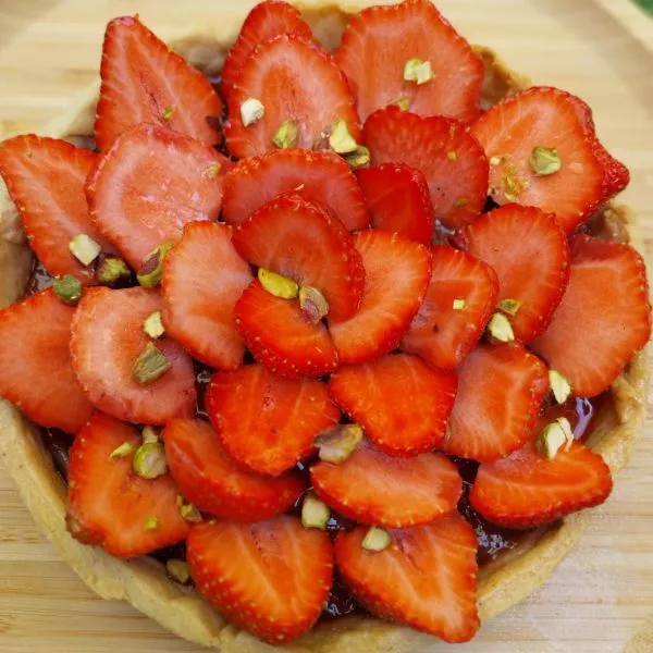 Tarte Fraises Rhubarbe