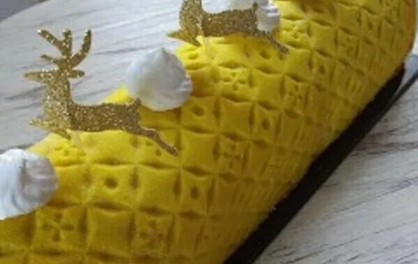 Bûche à la mousse citron