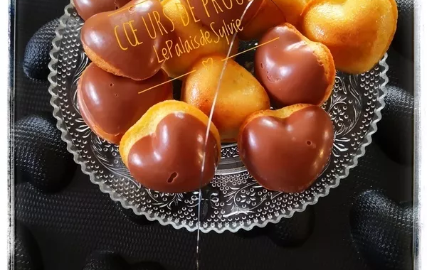 Petits coeurs de Proust - Madeleines coeurs bombés chocolat ou nature
