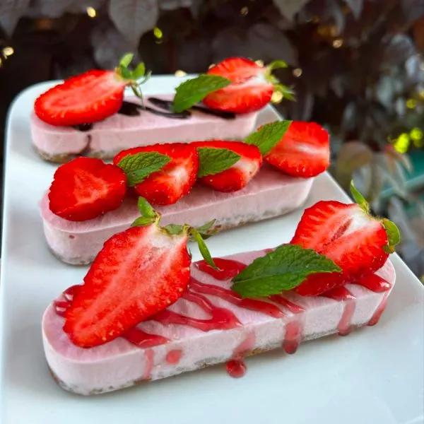 Cheesecake à la fraise