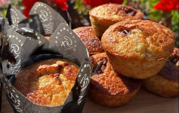 Muffins à la banane et choco