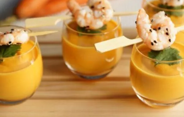 Velouté de carotte au lait de coco à l'icookin