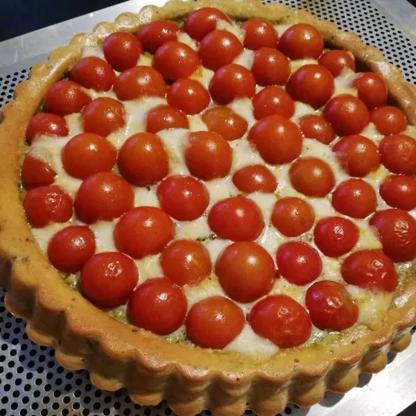 Tarte tomates pesto