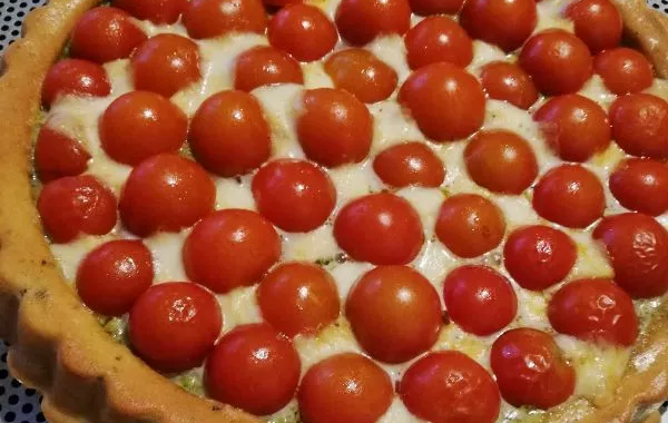 Tarte tomates pesto