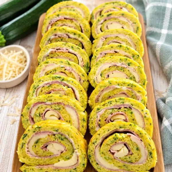 Roulé courgette jambon et mozzarella