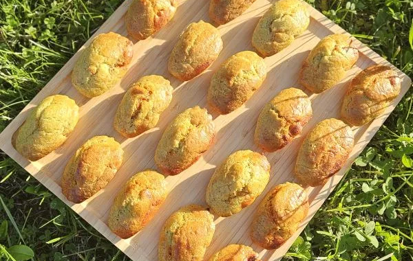 Madeleines apéritives façon soleil d'Italie