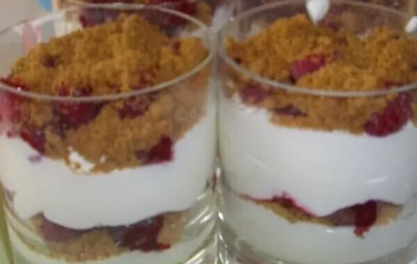 Verine framboise spéculose mascarpone
