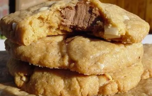 Cookies au beurre de cacahuètes, cacahuètes et pralinoise