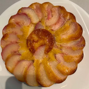 gateau à la pêche