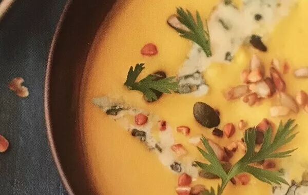 Velouté de carottes au bleu