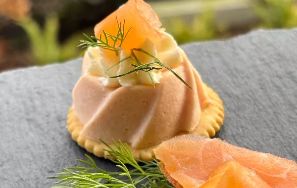 Panna cotta au saumon fumé