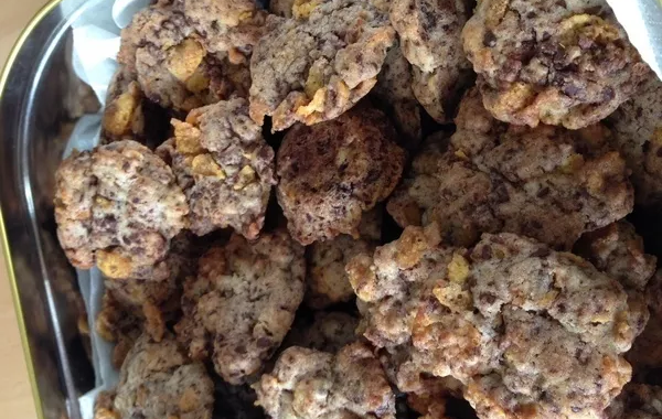 cookies corn flake et chocolat