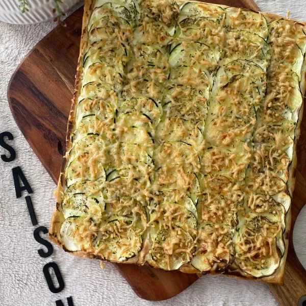 Tarte fine à la courgette 