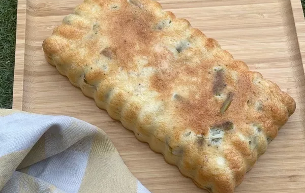 Clafoutis aux asperges et parmesan