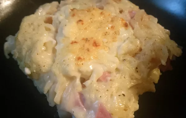 Gratin de pates à la vache kiri