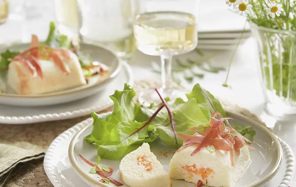 Mousses de chou-fleur à la carotte