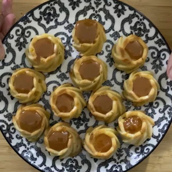 Mini spirales aux pommes et caramel