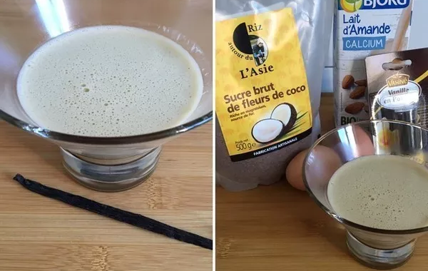 Crème Anglaise au lait d'amande et sucre de fleurs de coco