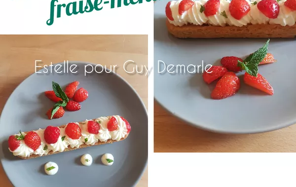 Tartelettes moelleuses fraise-menthe avec IC