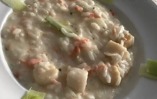 Risotto aux St-Jacques et Poireaux