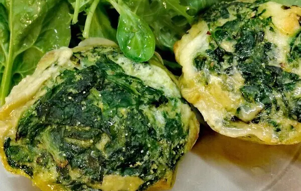 MOELLEUX EPINARDS POLENTA FROMAGE COULANT