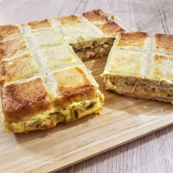 Croque Tablette Poireaux Saumon