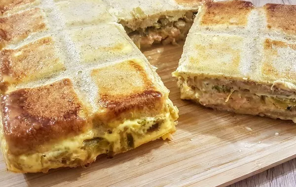 Croque Tablette Poireaux Saumon