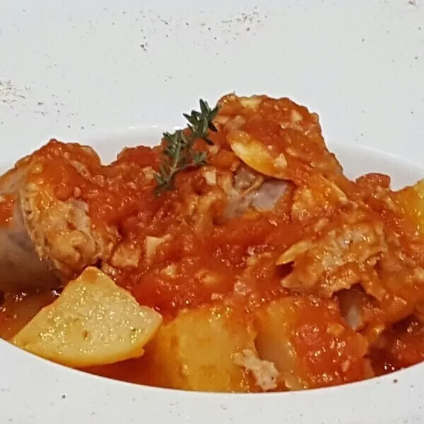 Rougail Saucisses aux pommes de terre