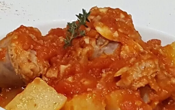 Rougail Saucisses aux pommes de terre
