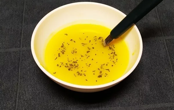Crème de potiron à la pomme et coriandre