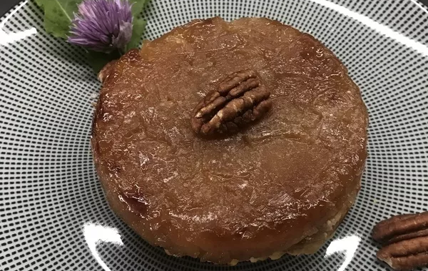 Tatin canadienne pomme, échalote, chèvre