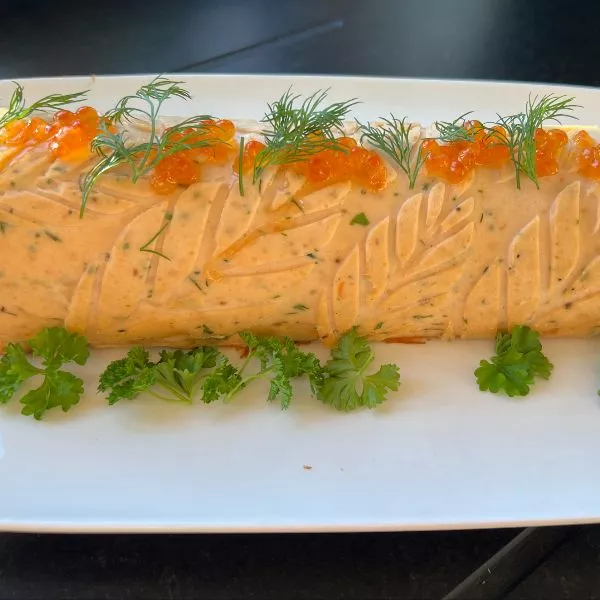 Bûche aux 2 saumons - Chez Nanou