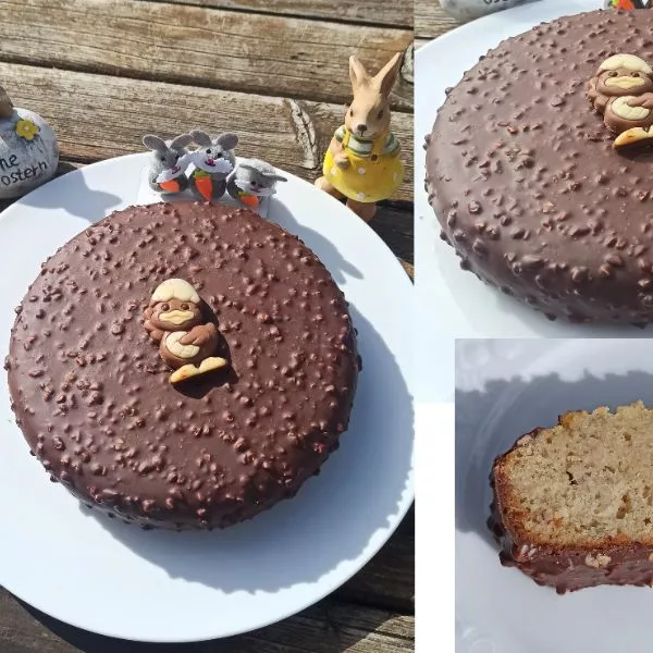 Gâteau Rocher amande-semoule 