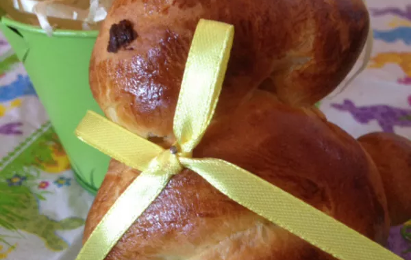 Lapin de Pâques brioché