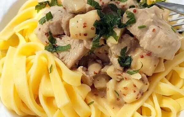 Mignon de porc sauce moutarde à l’ancienne (ma version)
