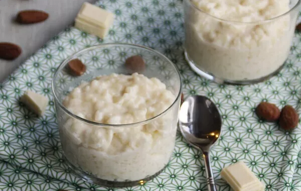 RIZ AU LAIT ET CHOCOLAT BLANC AMANDES