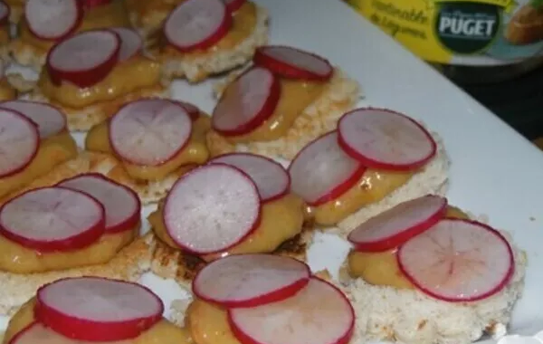 Petits toasts de légumes
